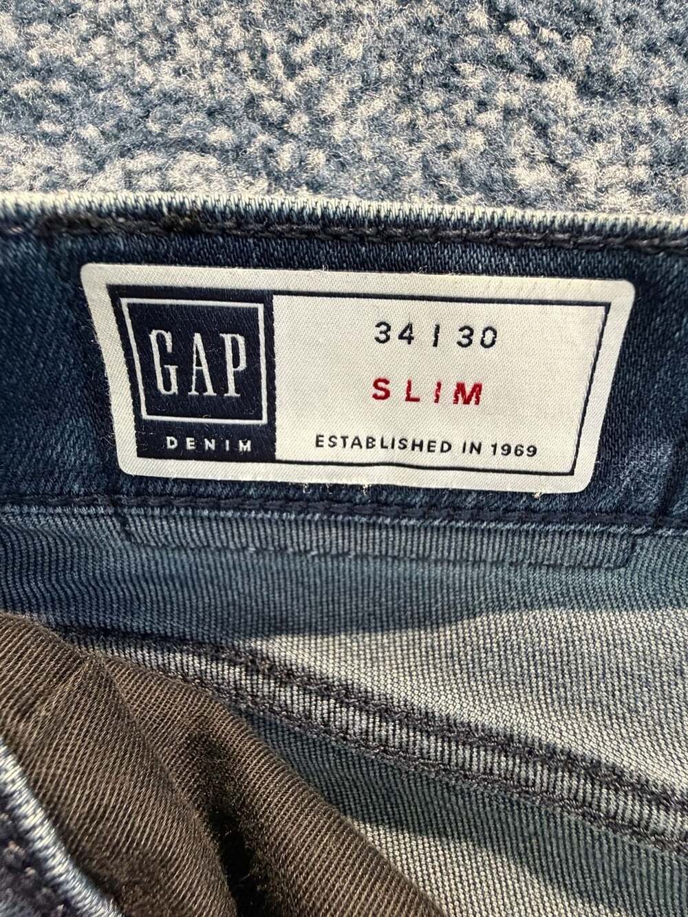 Gap Slim Jeans Size 34x30 Dark Wash Softwear Denim